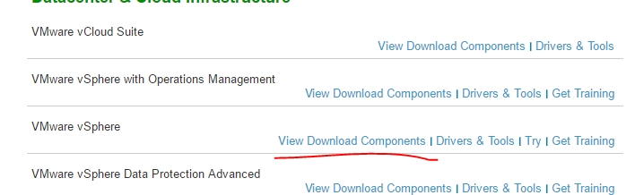 доступ к пробной версии VMware vSphere