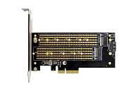 Адаптер 2xM.2 (1xNVMe+1xSata) 30/42/60/80/110mm