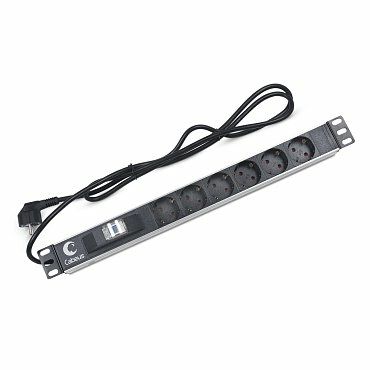 Блок розеток  19"  16А Cabeus PDU-6P-B-2EU 6 розеток