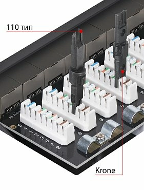 Патч-панель 19" Кат.6а Cabeus PL-24-Cat.6a-SH-Dual 1U 24 порта