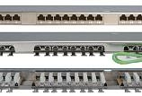 Патч-панель 19" Кат.6 Hyperline PPHD-19-24-8P8C-C6-SH-110D 0.5U 24 порта