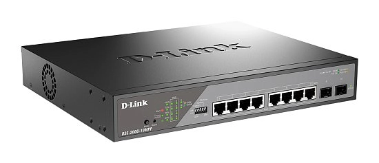 Коммутатор управляемый D-link DSS-200G-10MPP/A1A