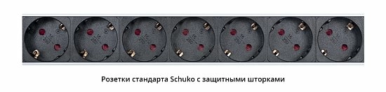 Блок розеток  19"  32А Cabeus PDU-32-24S-B-T 24 розетки
