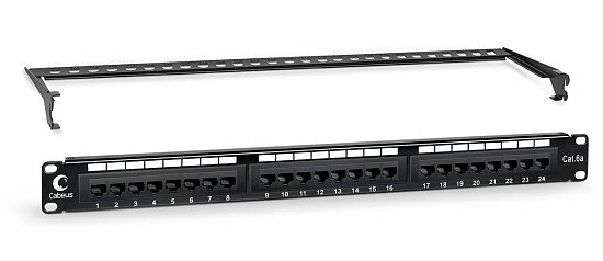 Патч-панель 19" Кат.6 Cabeus PL-24-Cat.6-Dual-IDC-ext. 1U 24 порта