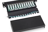 Патч-панель 10" Кат.6 Cabeus PL-12-Cat.6 10"-SH-Dual 1U 12 портов