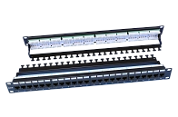 Патч-панель 19" Кат.6 Hyperline PP3-19-24-8P8C-C6-110D 1U 24 порта