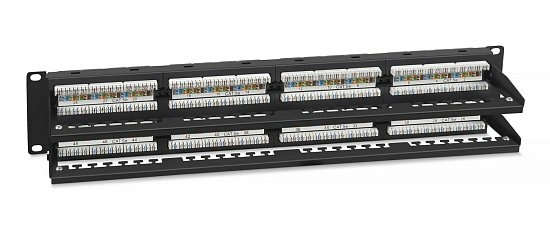 Патч-панель 19" Кат.5е Cabeus PL2-48-Cat.5e-Dual 2U 48 портов