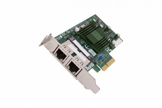 Сетевая карта Supermicro AOC-SGP-I2 / 1 Гбит в сек / 2 порта RJ-45