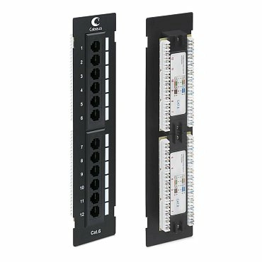 Настенная патч-панель Кат.6 Cabeus PL-12-Cat.6-WL-Dual IDC 12 портов