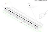 Патч-панель 19" Кат.6 Hyperline PP3-19-24-8P8C-C6-110D 1U 24 порта