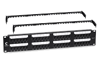 Патч-панель 19" Кат.6 Cabeus PL2-48-Cat.6-Dual 2U 48 портов