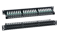 Патч-панель 19" Кат.5е Cabeus PLHD-48-Cat.5e-Dual 1U 48 портов