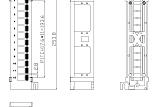 Настенная модульная патч-панель Hyperline PPWBL-12 12 портов