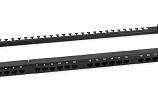 Патч-панель 19" Кат.5е Cabeus PLHD-24-Cat.5e-Dual-180-0,5U 0.5U 24 порта