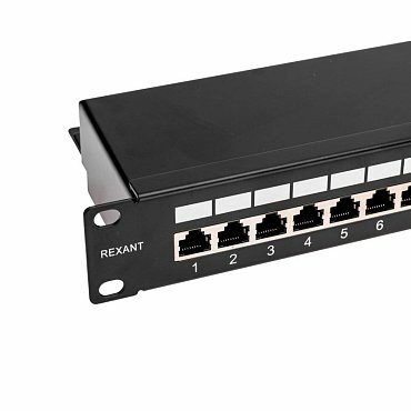 Патч-панель 19" Кат.5е Rexant 02-0041 1U 24 порта