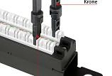 Патч-панель 19" Кат.6 Cabeus PLHD-24-Cat.6-Dual-180-0,5U 0.5U 24 порта
