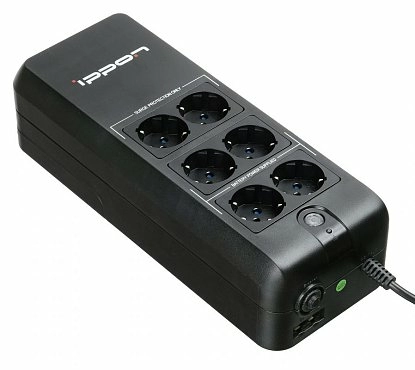 ИБП Ippon Back Verso 600 600ВА/300Вт черный New
