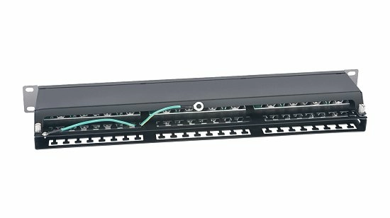 Патч-панель 19" Кат.5е Cabeus PLHD-48-Cat.5e-SH-Dual IDC-1U 1U 48 портов