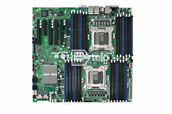 Материнская плата Supermicro X9DR3-LN4F+ rev 1.2 (2xLGA2011, 24xDDR3, Raid 3gb/s)