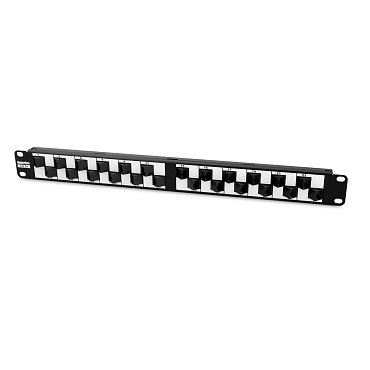 Патч-панель 19" Кат.5е Hyperline PP2A-19-24S-8P8C-C5E-110 1U 24 порта