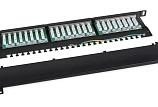 Патч-панель 19" Кат.6а Cabeus PLHD-24-Cat.6a-SH-Dual-0,5U 0.5U 24 порта