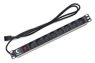 Блок розеток  19"  10А Cabeus PDU-8P-2IEC 8 розеток