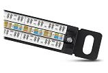 Патч-панель 19" Кат.5е Cabeus PLHD-24-Cat.5e-Dual-180-0,5U 0.5U 24 порта