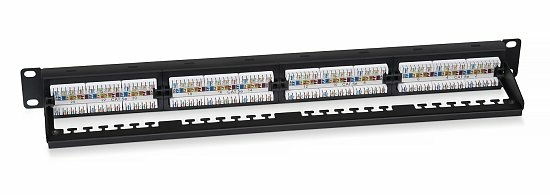 Патч-панель 19" Кат.5е Cabeus PL2-24-Cat.5e-Dual 1U 24 порта