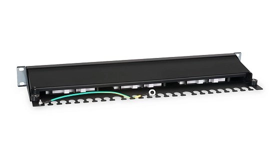 Патч-панель 19" Кат.6а Cabeus PL-24-Cat.6a-SH-Dual 1U 24 порта