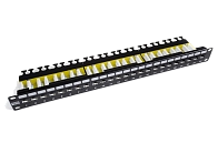 Патч-панель 19" Кат.6а Hyperline PP2-19-24-8P8C-C6A-110D 1U 24 порта