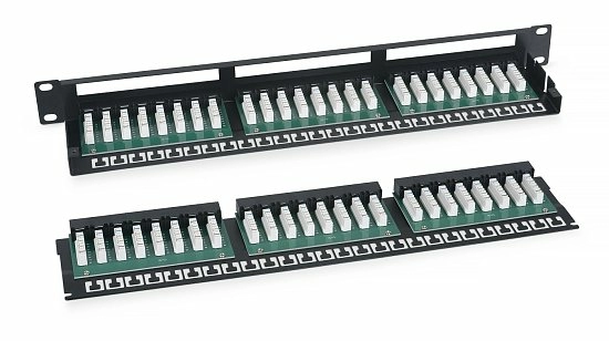 Патч-панель 19" Кат.6 Cabeus PLHD-48-Cat.6-Dual 1U 48 портов