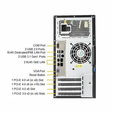 Сервер Supermicro SuperServer 530T-I 4x3.5" Mini Tower 4U, SYS-530T-I
