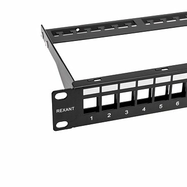 Модульная патч-панель 19" Rexant 02-0053 1U 24 порта