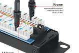 Патч-панель 19" Кат.6 Cabeus PL-24-Cat.6-Dual-IDC-ext. 1U 24 порта
