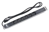 Блок розеток  19"  10А Cabeus PDU-6P-2IEC 6 розеток