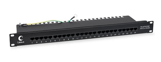 Патч-панель телефонная 19" Cabeus PL-25-TEL-Dual 1U 25 портов