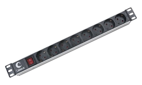 Блок розеток  19"  10А Cabeus PDU-8P 8 розеток