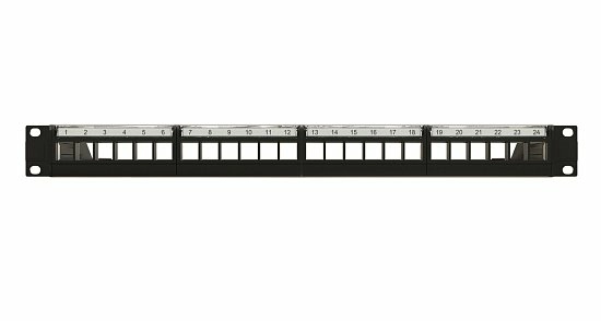Модульная патч-панель 19" Hyperline PPBL6-19-24-RM 1U 24 порта