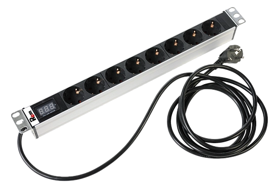 Блок розеток 19", 8 розеток ЦМО R-16-8S-AM-440-3