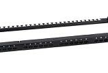 Патч-панель 19" Кат.6а Cabeus PLHD-24-Cat.6a-Dual-180-0,5U 0.5U 24 порта