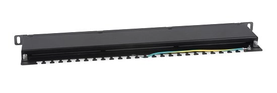 Патч-панель 19" Кат.5е Cabeus PLHD-24-Cat.5e-SH-Dual-0,5U 0.5U 24 порта