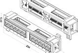 Настенная патч-панель Кат.5е Hyperline PPW-12-8P8C-C5e 12 портов