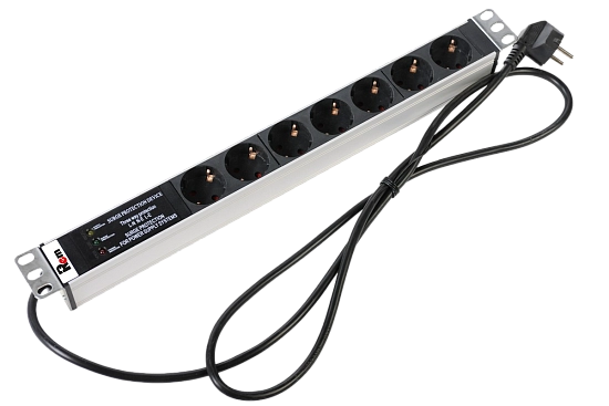 Блок розеток 19", 7 розеток ЦМО R-16-7S-FI-440-3