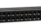 Патч-панель 19" Кат.6а Hyperline PPHD-19-48-8P8C-C6A-110D 1U 48 портов