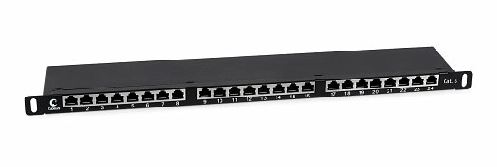 Патч-панель 19" Кат.6 Cabeus PLHD-24-Cat.6-SH-Dual-0,5U 0.5U 24 порта