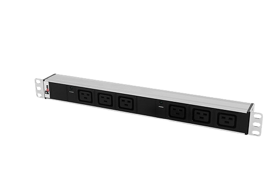 Блок розеток 19", 6 розеток ЦМО R-32-6C19-I-440-K