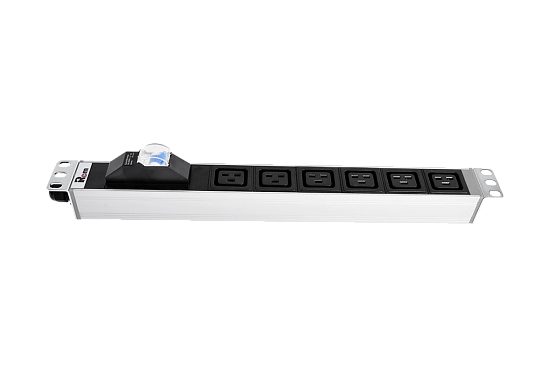 Блок розеток 19", 6 розеток ЦМО R-16-6C19-A-440-K