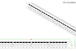 Патч-панель 19" Кат.5е Hyperline PP3-19-24-8P8C-C5E-110D 1U 24 порта