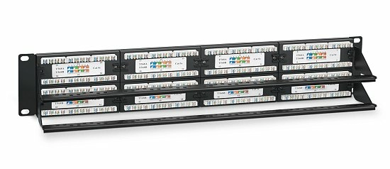 Патч-панель 19" Кат.5е Cabeus PL-48-Cat.5e-Dual 2U 48 портов