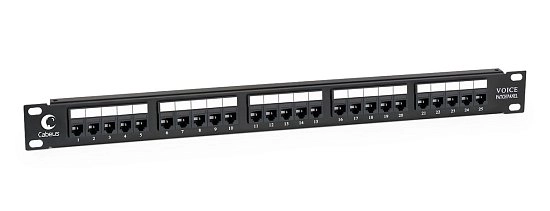 Патч-панель телефонная 19" Cabeus PL-25-TEL-Toolless 1U 25 портов